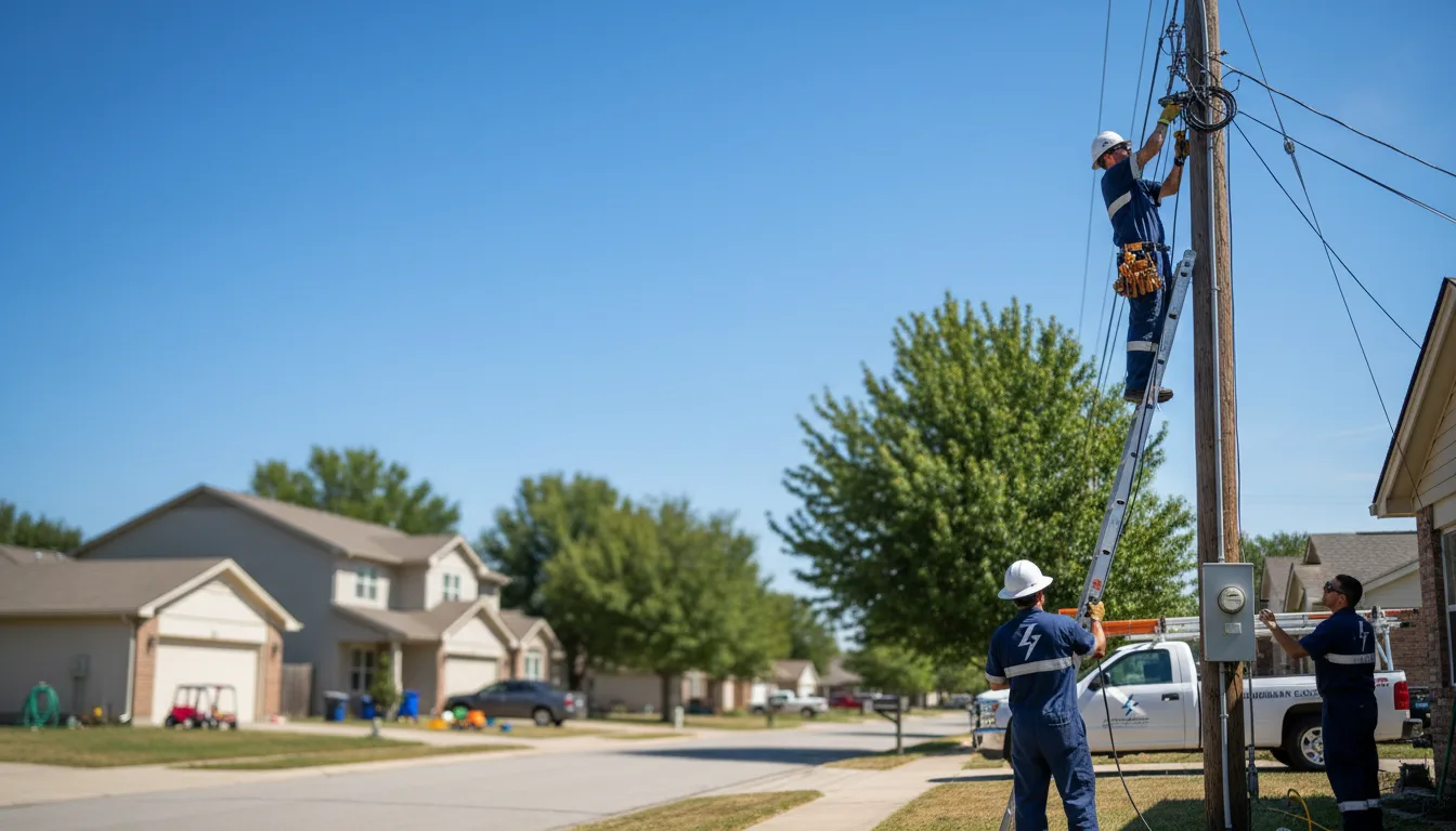 Residential electrician providing installation services in Lerona, WV